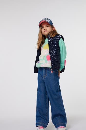 BILLIEBLUSH Jeans dunkelblau wide