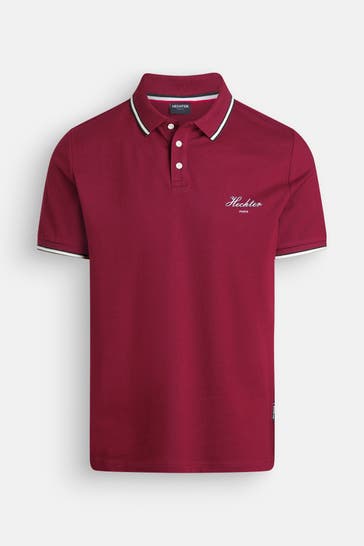 HECHTER Paris Polo-Shirt weinrot