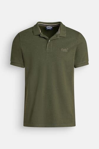 SUPERDRY Polo-Shirt dunkelgrün