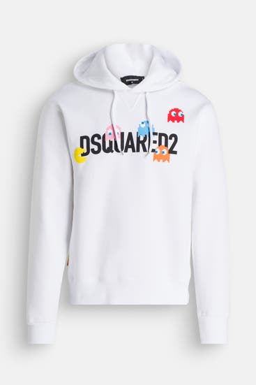 DSQUARED2 - Hoodie 'Pac-Man' weiß
