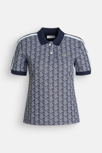 LACOSTE Polo-Shirt nachtblau gemustert