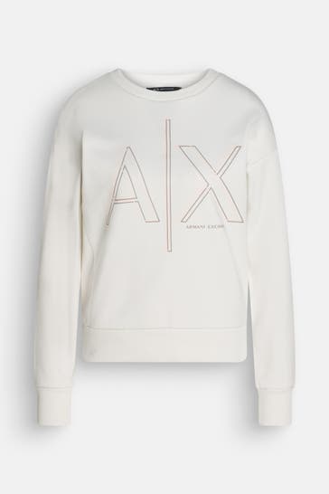 ARMANI EXCHANGE Sweatshirt offwhite