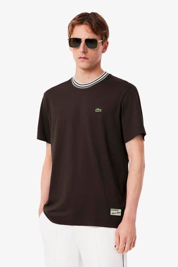 LACOSTE T-Shirt dunkelbraun