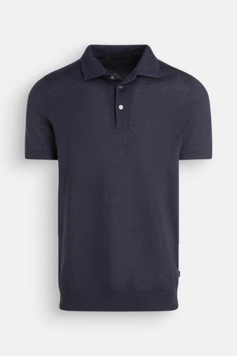 WINDSOR. Leinenmix-Polo 'Lindo' nachtblau