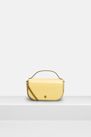 TORY BURCH - Umhängetasche 'Emerson' hellgelb