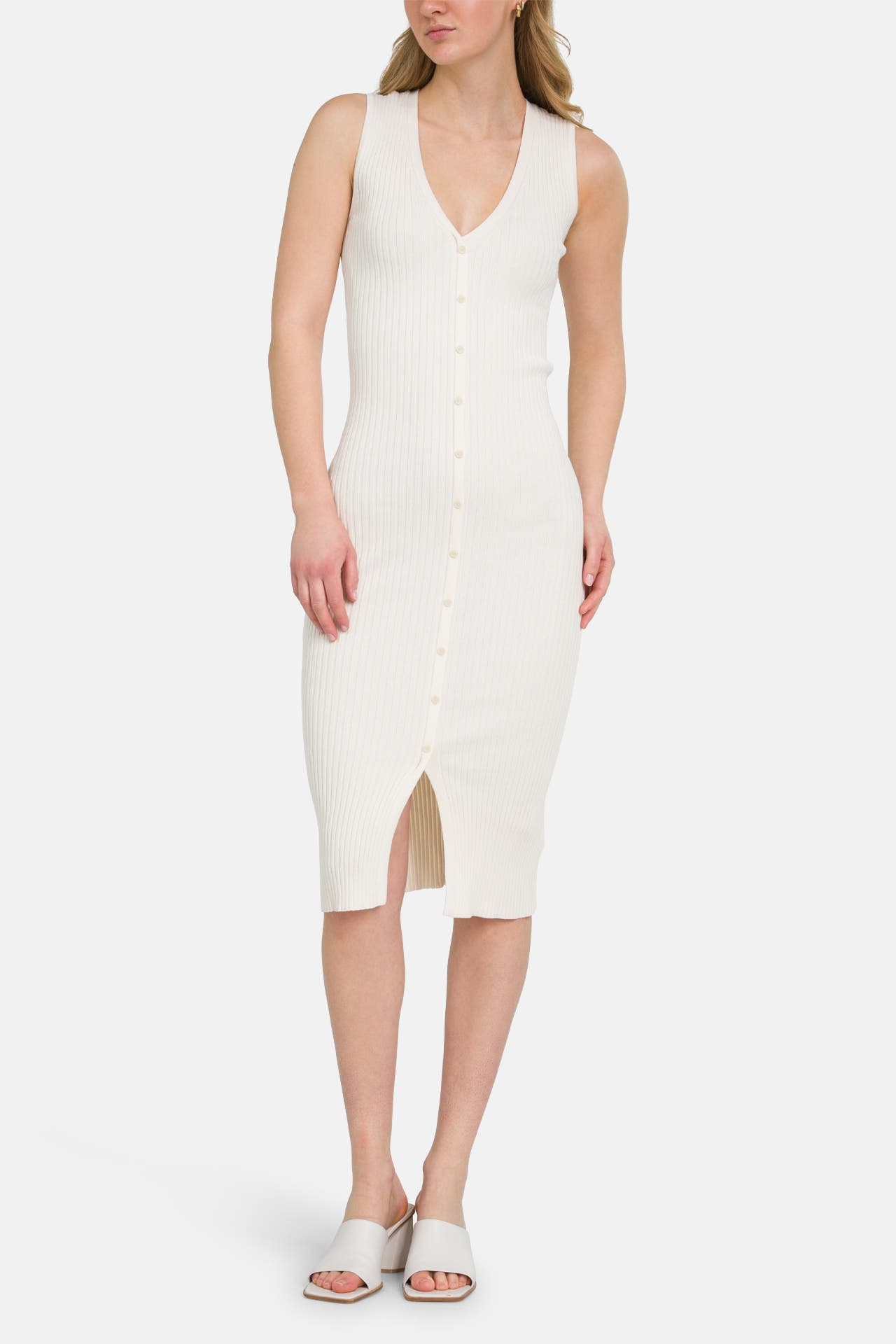 CALVIN KLEIN Strickkleid ecru, Bild 1