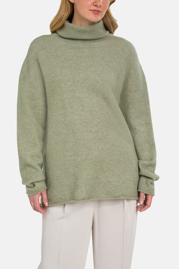 DRYKORN Wollmix-Pullover 'Nephela' graugrün