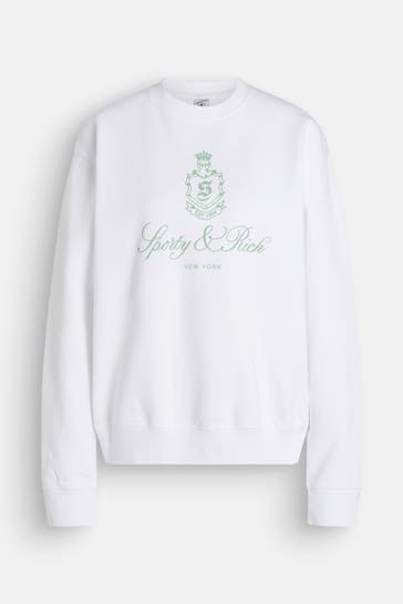 SPORTY & RICH Sweatshirt weiß