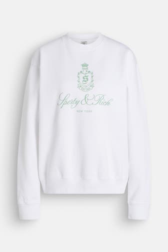 SPORTY & RICH Sweatshirt weiß
