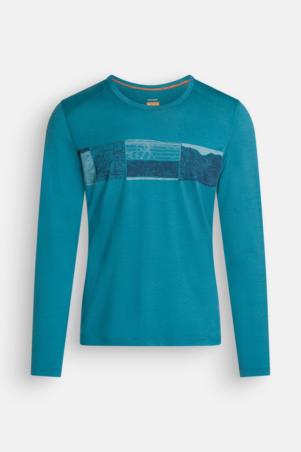 ICEBREAKER Longsleeve 'Oasis' petrol, Bild 1