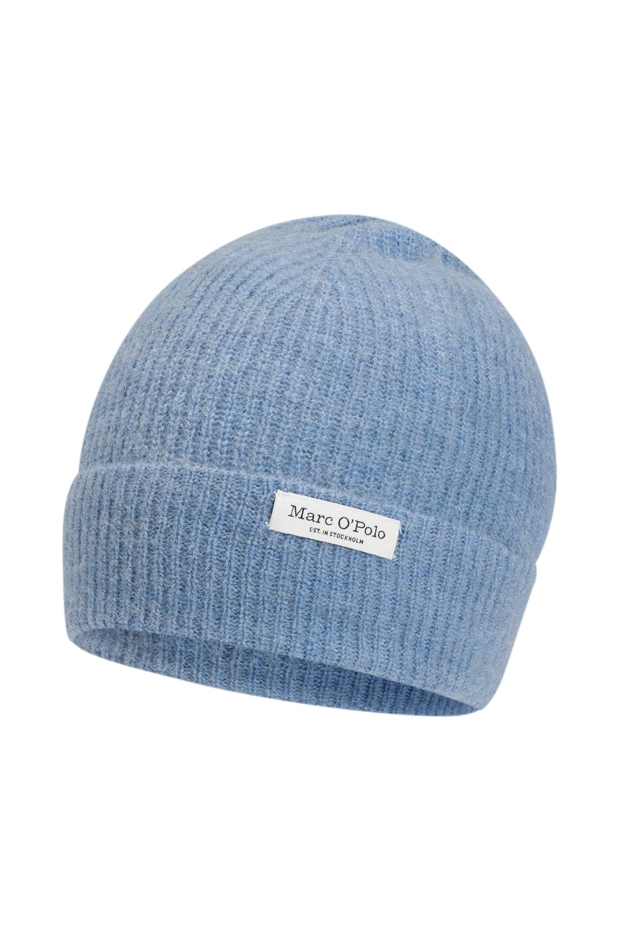 MARC O'POLO Strick-Beanie taubenblau, Bild 1