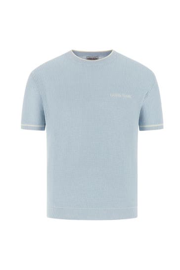 GUESS Strickshirt hellblau