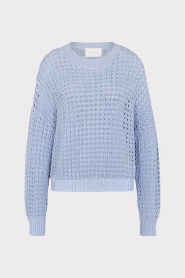 JUVIA Strickpullover taubenblau