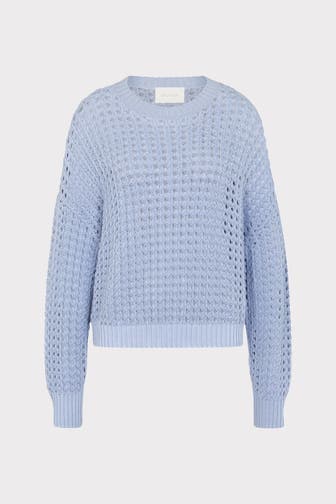 JUVIA Strickpullover taubenblau