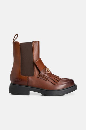 JOOP! Chelsea-Boots 'Mia' rotbraun