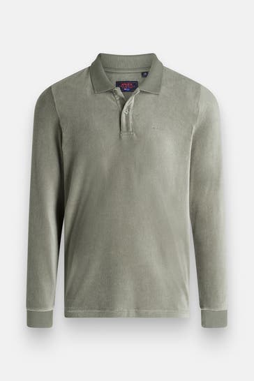 NEW ZEALAND AUCKLAND Langarm-Polo graugrün