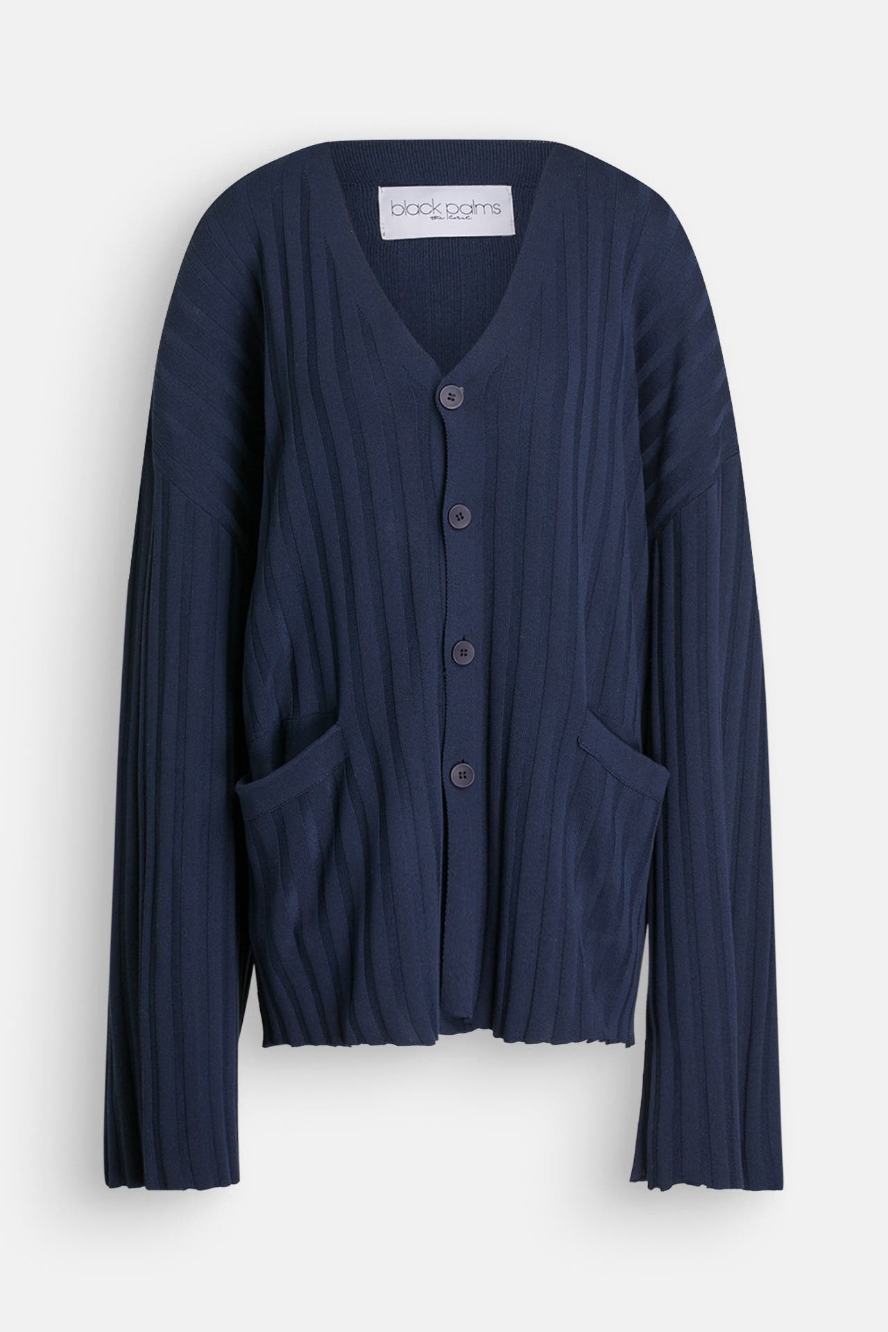BLACK PALMS Strickjacke dunkelblau, Bild 1