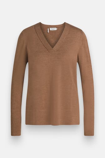 MAERZ MUENCHEN Schurwollpullover braun