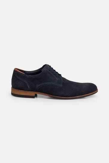 CLARKS Lederschnürer schwarzblau