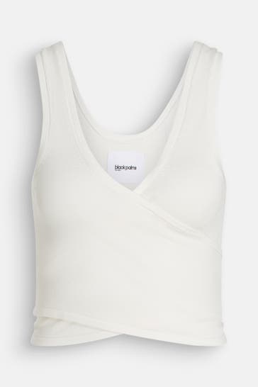 BLACK PALMS Strick-Top 'Kenza' weiß