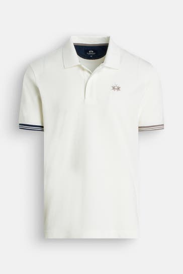 LA MARTINA Polo-Shirt ecru