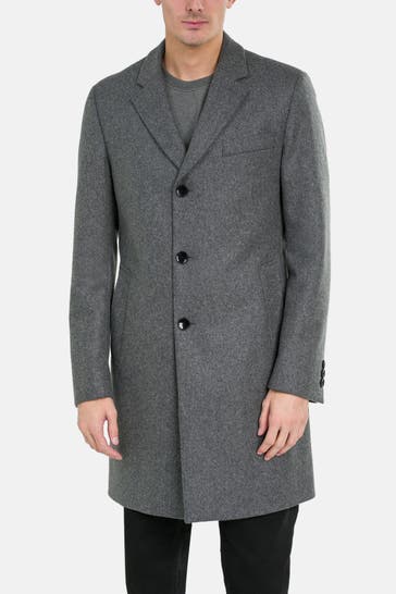 BOSS Wollmixmantel 'Hyde' grau