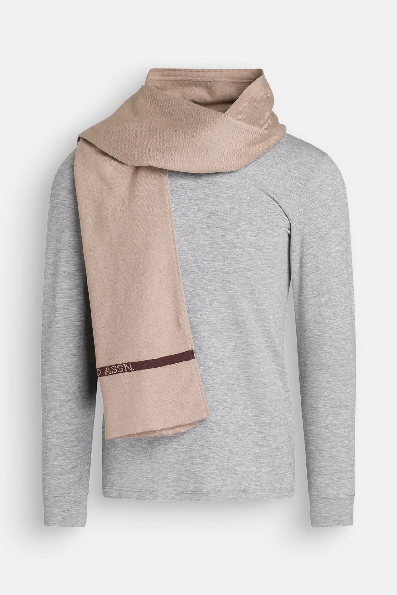 U.S. POLO ASSN. Strickschal greige, Bild 1