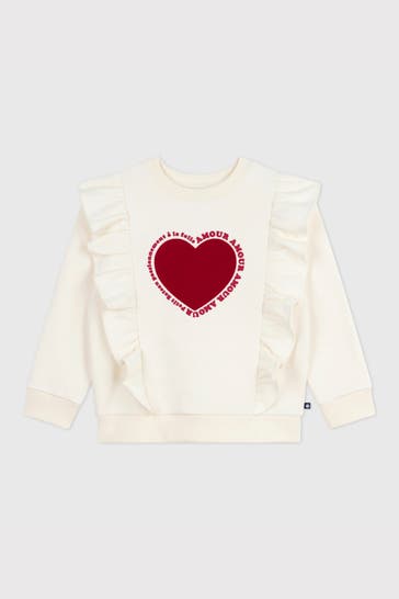PETIT BATEAU Sweatshirt ecru