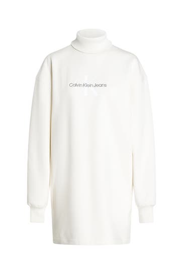 CK JEANS Sweat-Kleid ecru