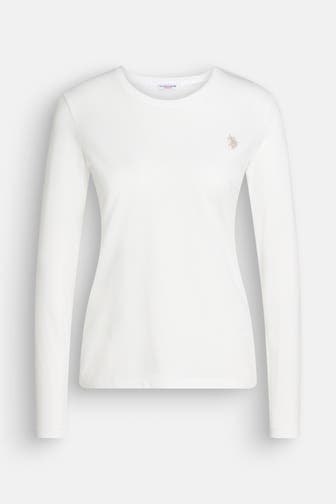 U.S. POLO ASSN. Longsleeve 'Bess' weiß