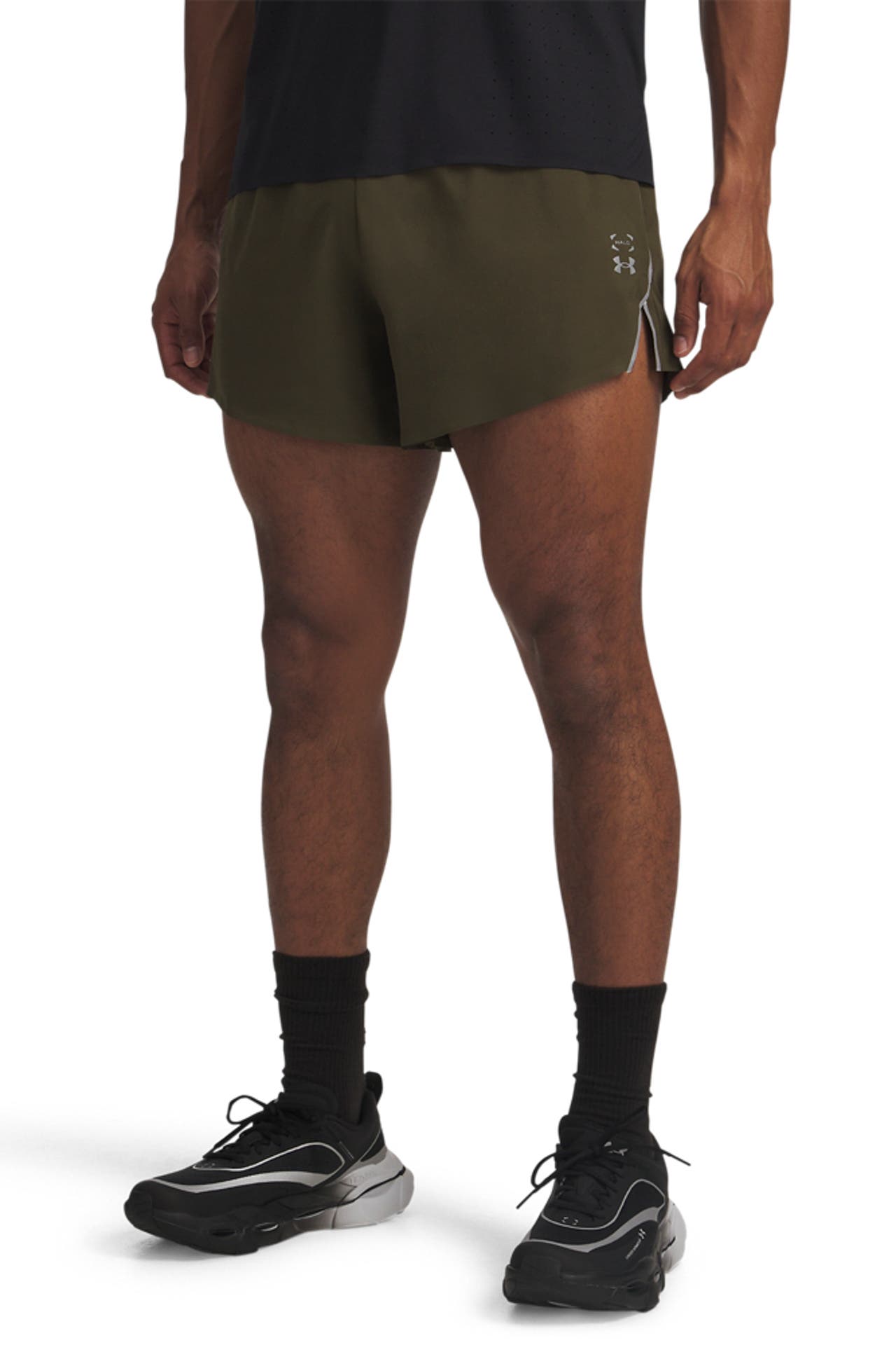 UNDER ARMOUR Funktions-Shorts 'Halo' oliv, Bild 1