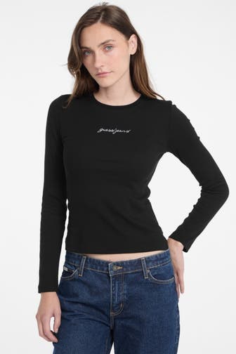 GUESS Longsleeve schwarz