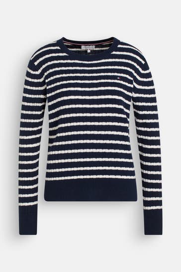 TOMMY HILFIGER Strickpullover gestreift