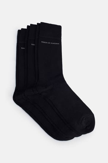 TIGER OF SWEDEN 3er-Pack Socken 'Abramio' schwarz