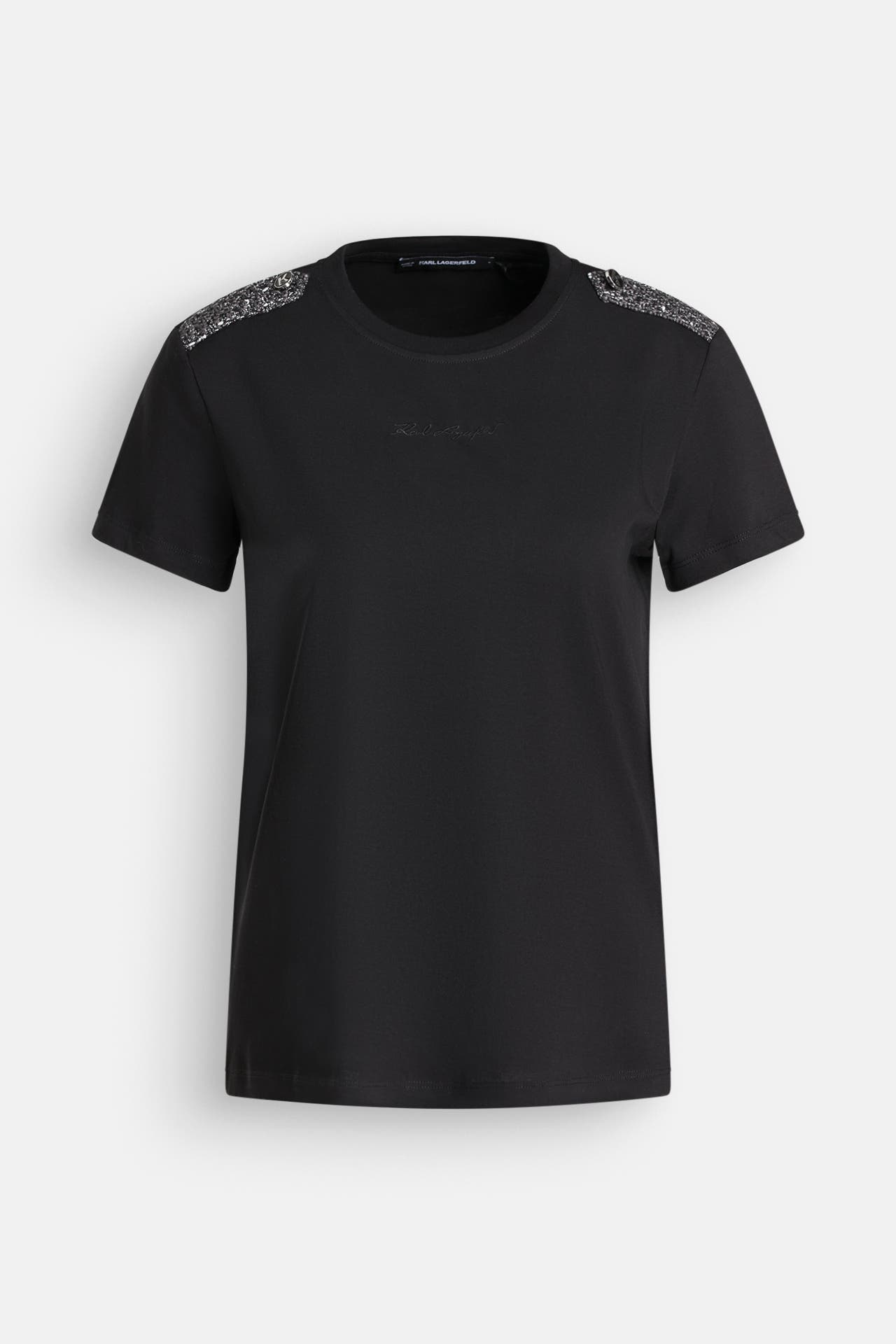 KARL LAGERFELD T-Shirt schwarz, Bild 1