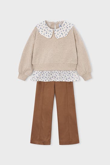 MAYORAL Set: Sweatshirt und Leggings mehrfarbig