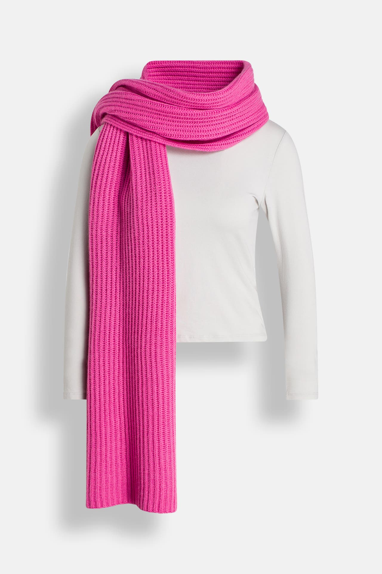 0039 ITALY Kaschmirmix-Schal pink, Bild 1