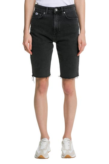 SUPERDRY Jeansshorts 'Kari' schwarz