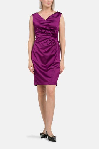 VERA MONT Etuikleid aubergine