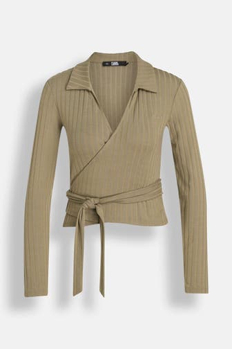 KARL LAGERFELD Longsleeve khaki