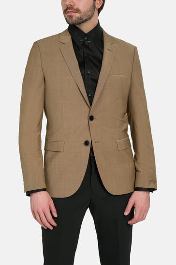 HUGO Wollmix-Sakko 'Arti' hellbraun