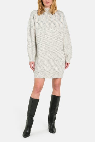 DRYKORN Strickkleid beige gemustert