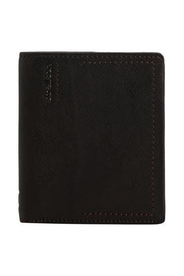 STRELLSON Ledergeldbörse 'Jorge' dunkelbraun