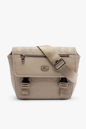 LACOSTE Umhängetasche steingrau