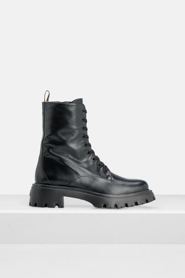 STUART WEITZMAN Schnürstiefeletten 'Emerson' schwarz