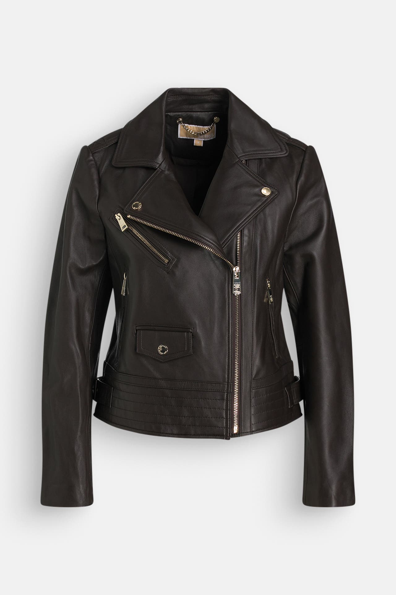 MICHAEL MICHAEL KORS Lederjacke dunkelbraun, Bild 1