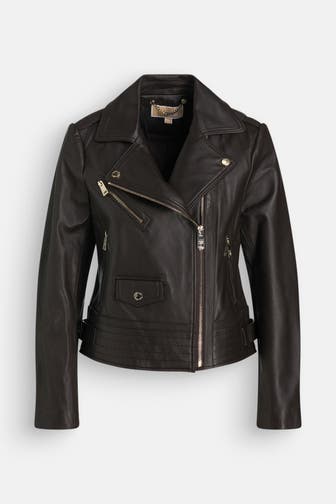 MICHAEL MICHAEL KORS Lederjacke dunkelbraun