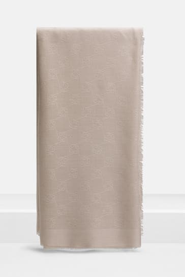 AIGNER Seidenmix-Tuch beige