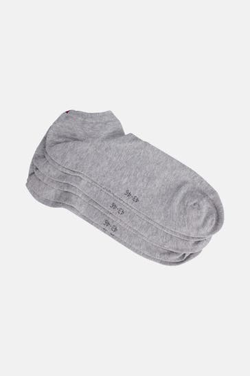 TOMMY HILFIGER 3er-Pack Sneaker-Socken grau unisex