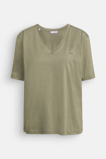 LACOSTE T-Shirt oliv oversize